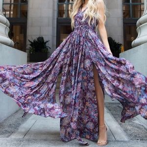 Vici Cranberry Fields Diana Maxi Dress